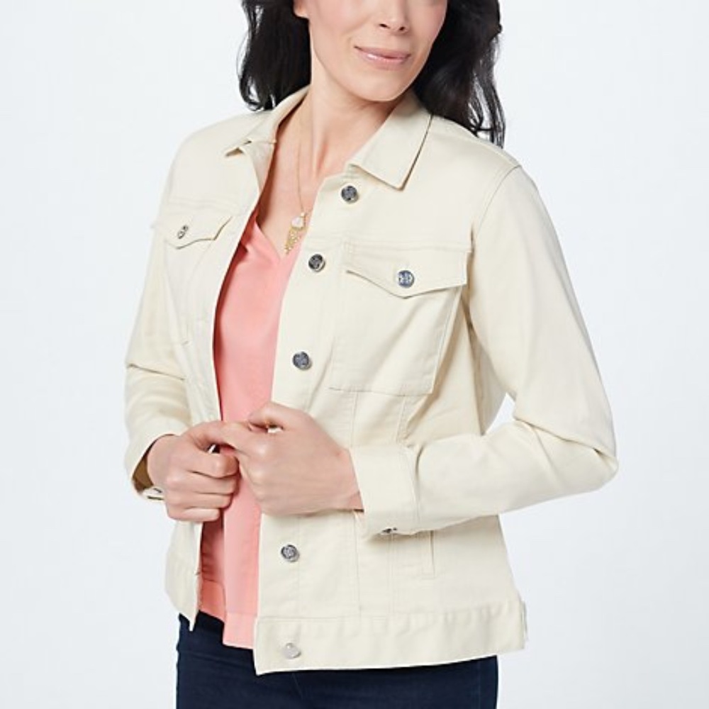 Laurie Felt Daisy Denim Jacket (NWT)